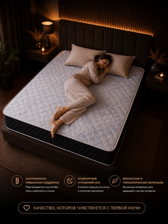 Ortopedik matras,ikki tomonli 27 sm