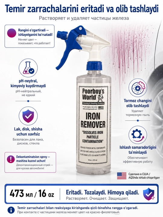 Средство для удаления железной пыли Iron Remover - 