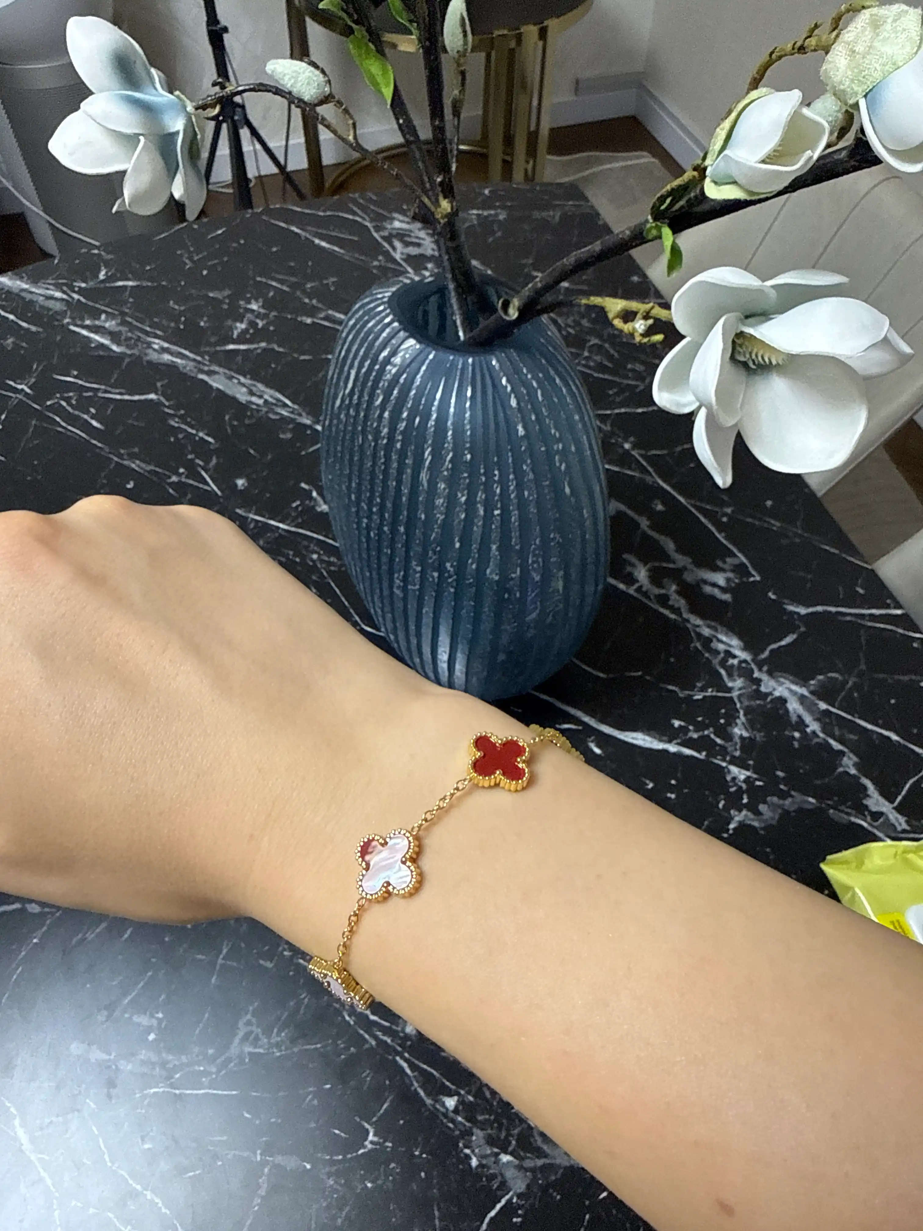 Браслеты для женщин и девушек Van Cleef, не меняет цвет и не темнеет