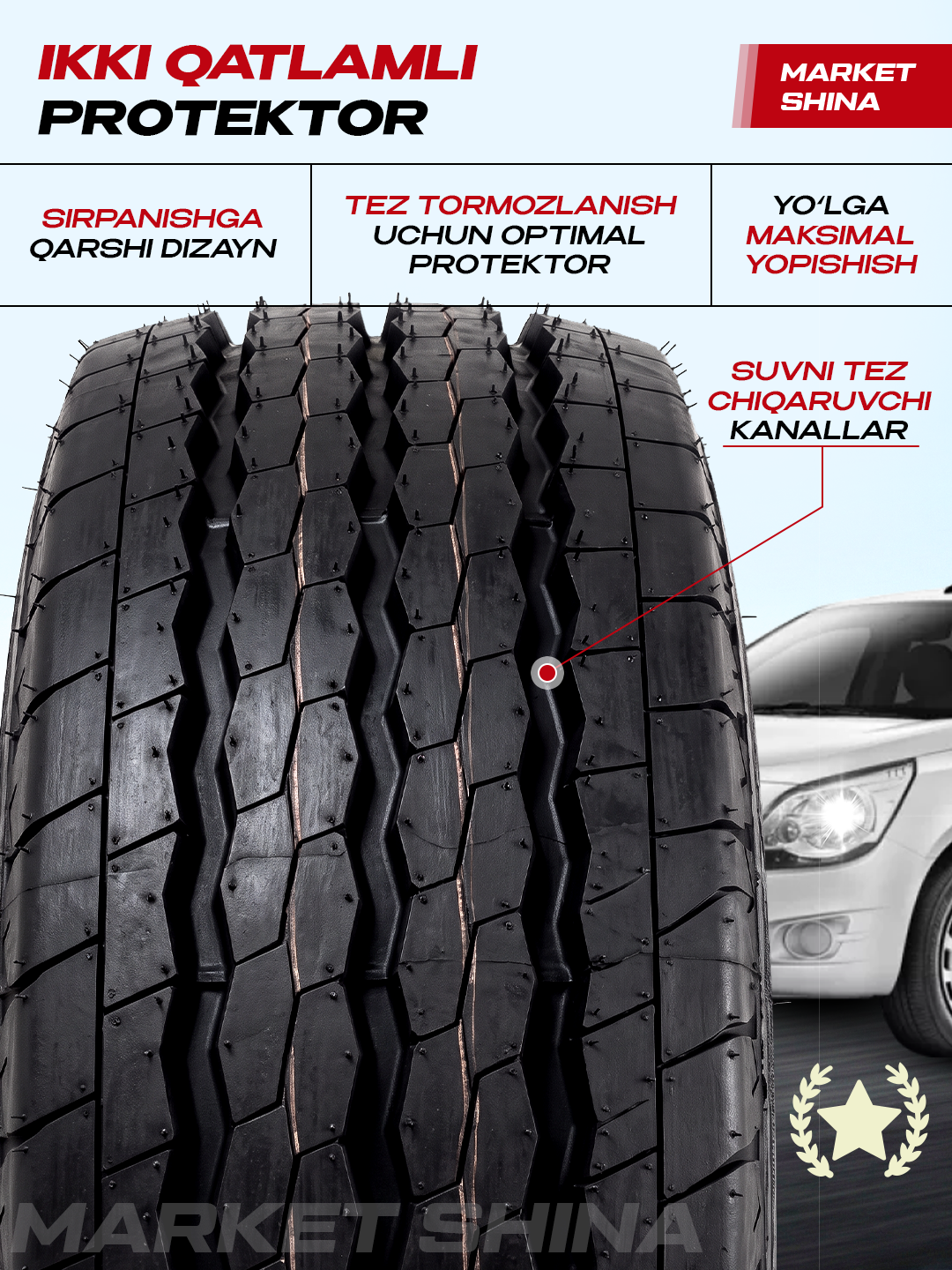 LASSA Transway 3 – Bridgestone texnologiyasi, Turkiya sifati, uzoq xizmat muddati