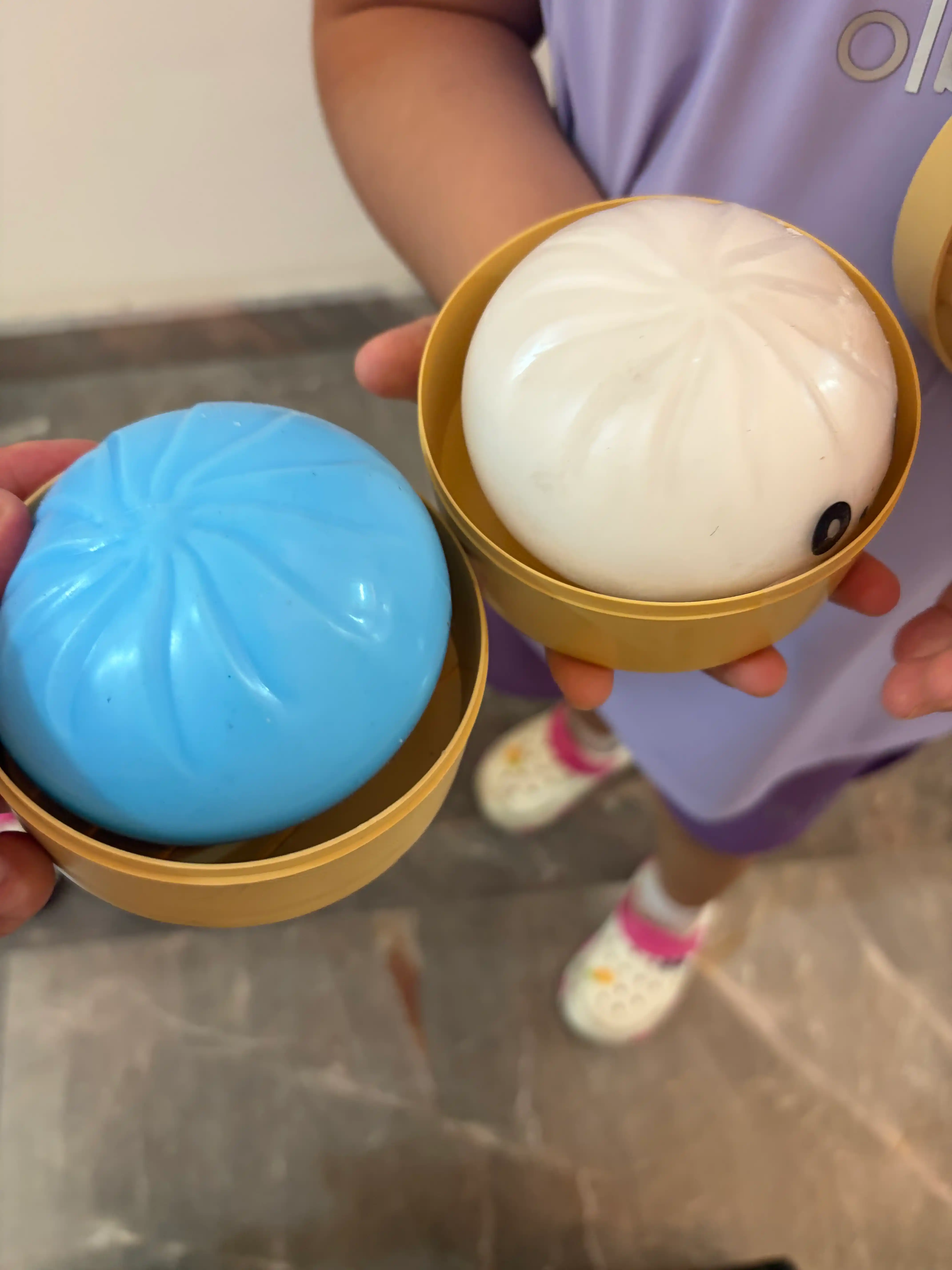 Xinkali Dumpling antistress skvishi, yaltiroq, 10 sm, tasodifiy rang