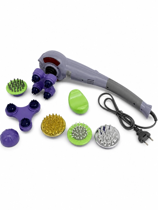 Электрический массажёр Magic Massager с 7 насадками для массажа всего тела - 