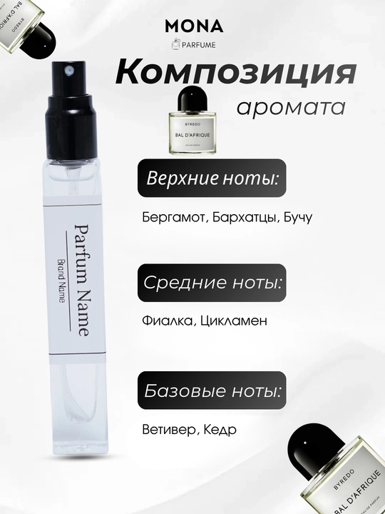 Byredo - Bal d’Afrique, Blanche, Mojave Ghost, Bibliothèque Уникальный аромат