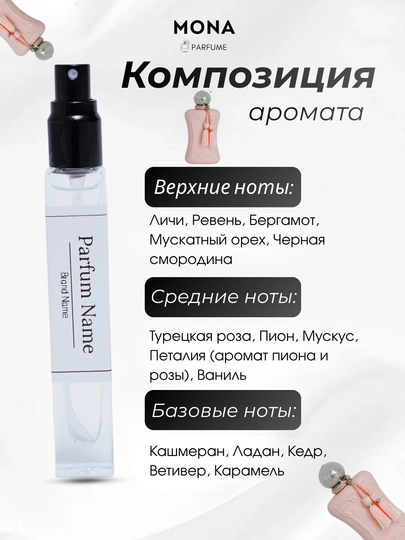 Parfums de Marly Delina, Valaya – ayollar uchun parfyum, Fransiya homashyosi
