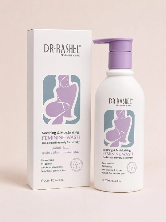 DR.RASHEL Soothing & Moisturizing Feminine Wash — Гигиена учун ювиш воситаси, интим гел - 