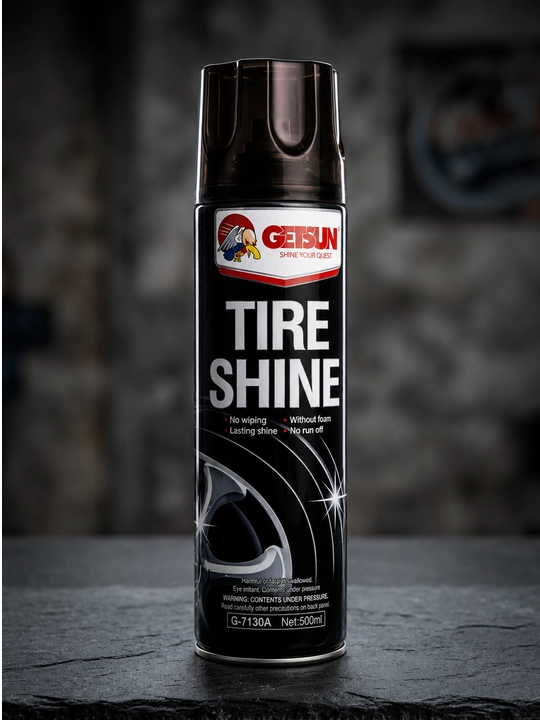 Getsun Tire Shine shinalar uchun qoraytiruvchi aerozol, 500 ml - 