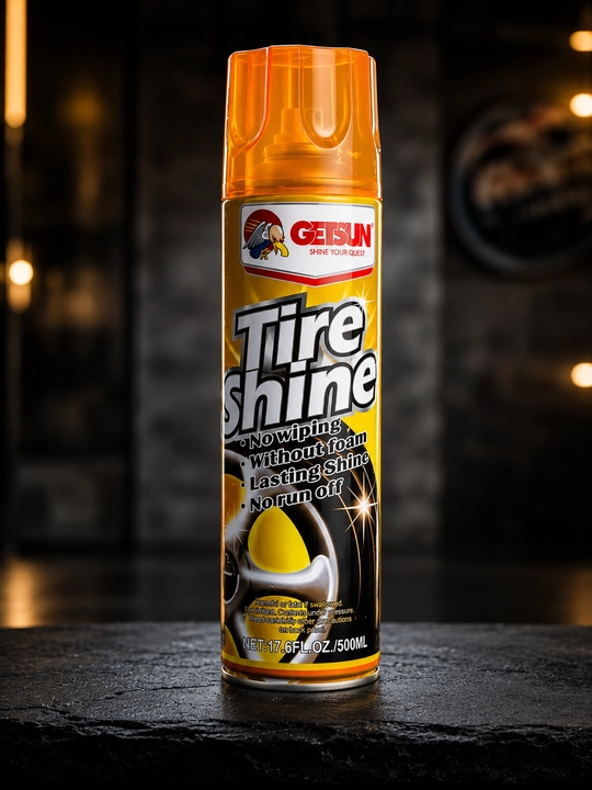 Getsun Tire Shine shinalar uchun qoraytiruvchi aerozol, 500 ml - 