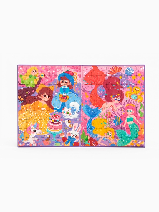 Книга с пазлами для детей, 3+, яркие изображения, развивающая игрушка