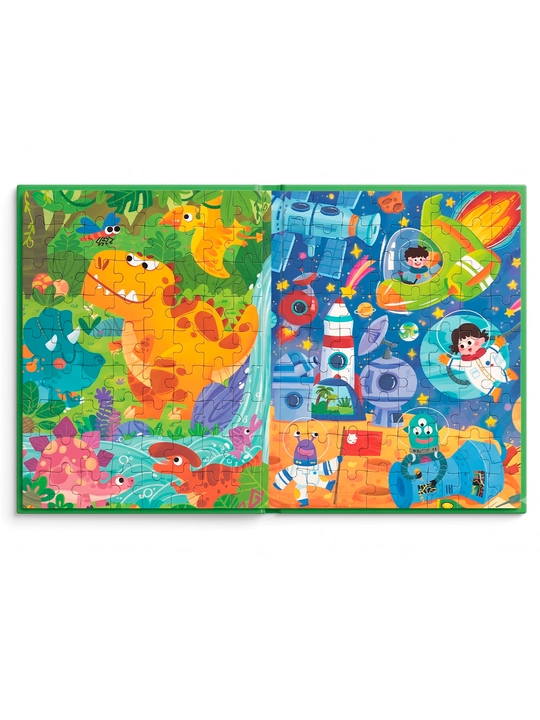 Книга с пазлами для детей, 3+, яркие изображения, развивающая игрушка
