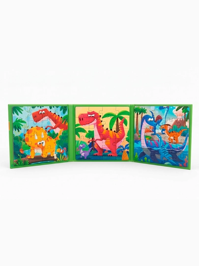 Книга с пазлами для детей, 3+, яркие изображения, развивающая игрушка