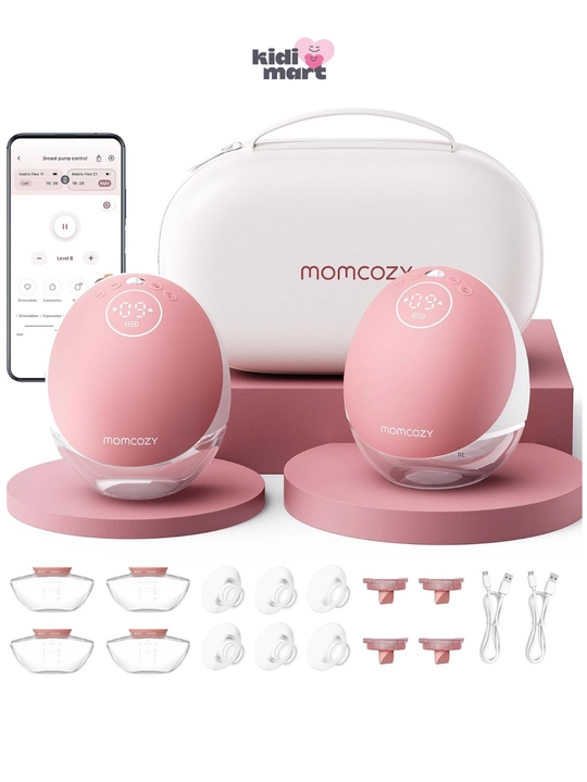 Momcozy M9 Double — портативный двойной молокоотсос, 3 режима, 15 уровней, 150 мл