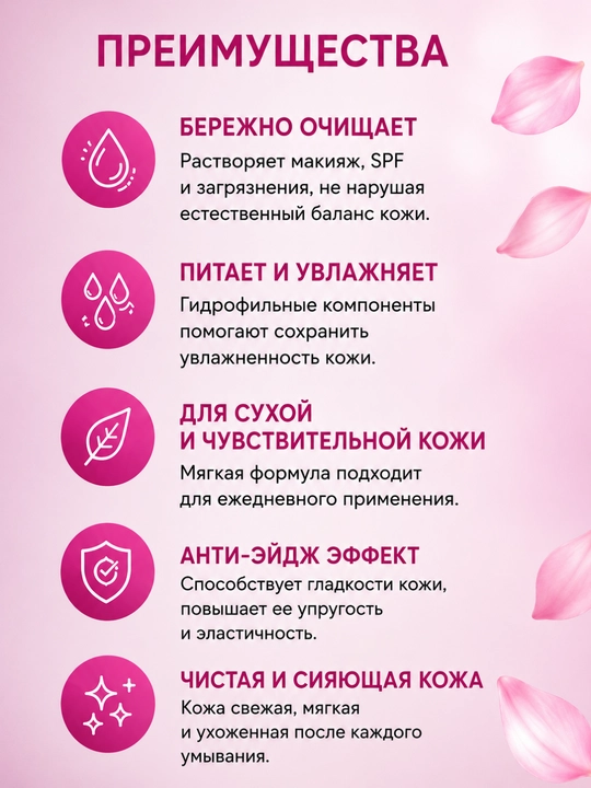 Compliment Anti-Age Гидрофильное гель-масло 150 мл – для очищения и увлажнения лица