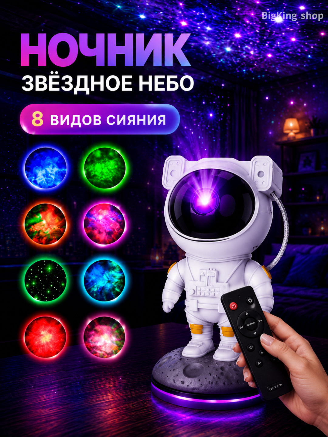 Проектор «Звездное небо» – ночник, создающий волшебную и спокойную атмосферу в вашем доме