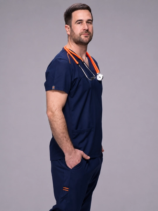 "WorkMed FLEXY Men’s Scrub SET" erkaklar tibbiy kostyumi