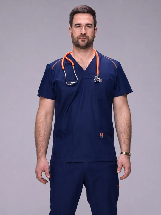 "WorkMed FLEXY Men’s Scrub SET" erkaklar tibbiy kostyumi