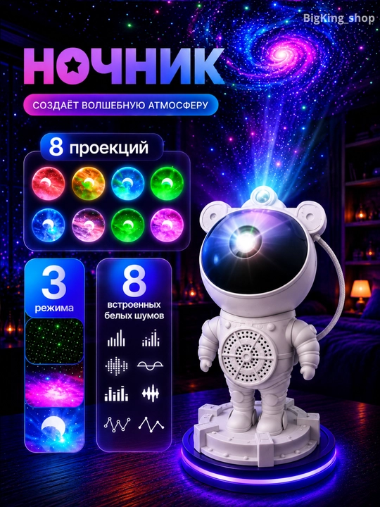 Проектор «Звездное небо» – ночник, создающий волшебную и спокойную атмосферу в вашем доме