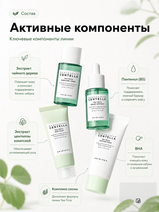 SKIN1004 Centella Travel Kit — Серия мини-наборов ухода за лицом