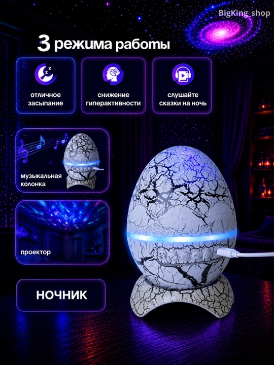 Проектор «Звездное небо» – ночник, создающий волшебную и спокойную атмосферу в вашем доме