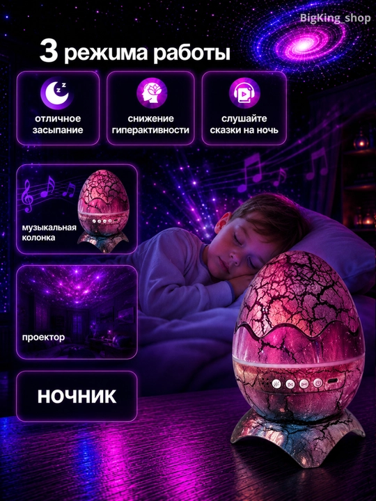 Проектор «Звездное небо» – ночник, создающий волшебную и спокойную атмосферу в вашем доме