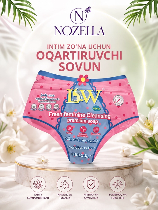 Мыло для интимной гигиены для женщин, в форме сердца - ISW Fresh Feminine Cleansing Soap - 