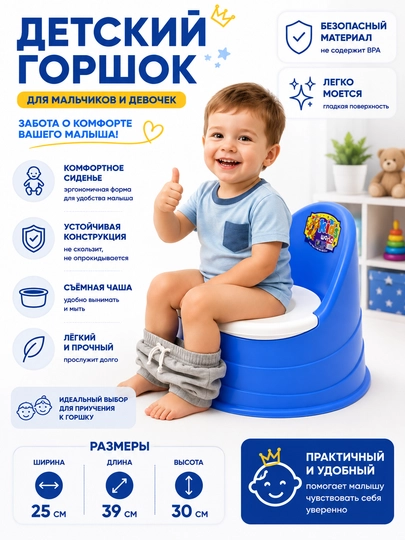 Детский горшок с крышкой — комфорт и удобство каждый день - 