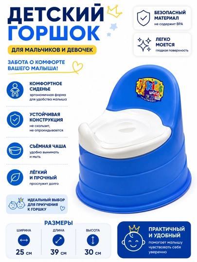 Детский горшок с крышкой — комфорт и удобство каждый день