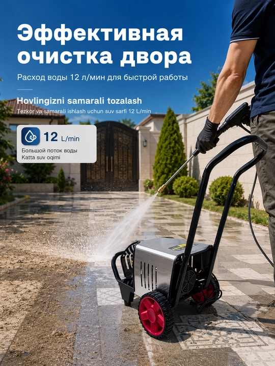 Мойка высокого давления BosimPro MOON автомойка, 3000W, устройство для мойки автомобилей