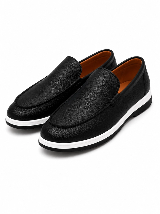 Детские мокасины Slip-On, для мальчиков, эко кожа, размеры 30–39, тёмно-синие - 