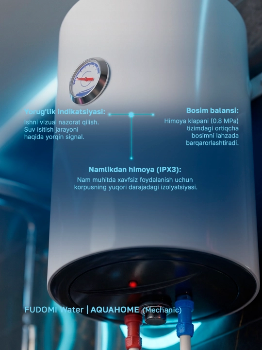 Elektr to‘plovchi suv isitgichi Fudomi Water AQUAHOME (Mechanic)