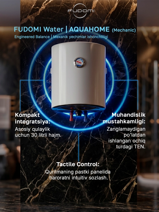 Elektr to‘plovchi suv isitgichi Fudomi Water AQUAHOME (Mechanic) - 