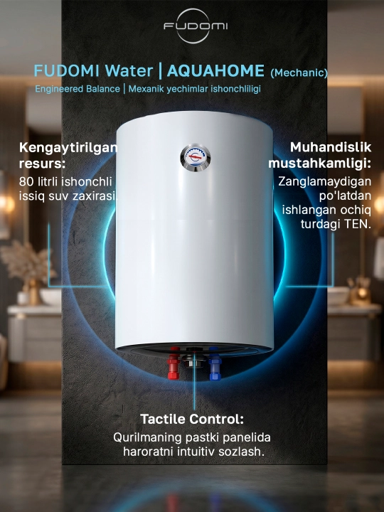 Elektr to‘plovchi suv isitgichi Fudomi Water AQUAHOME (Mechanic)