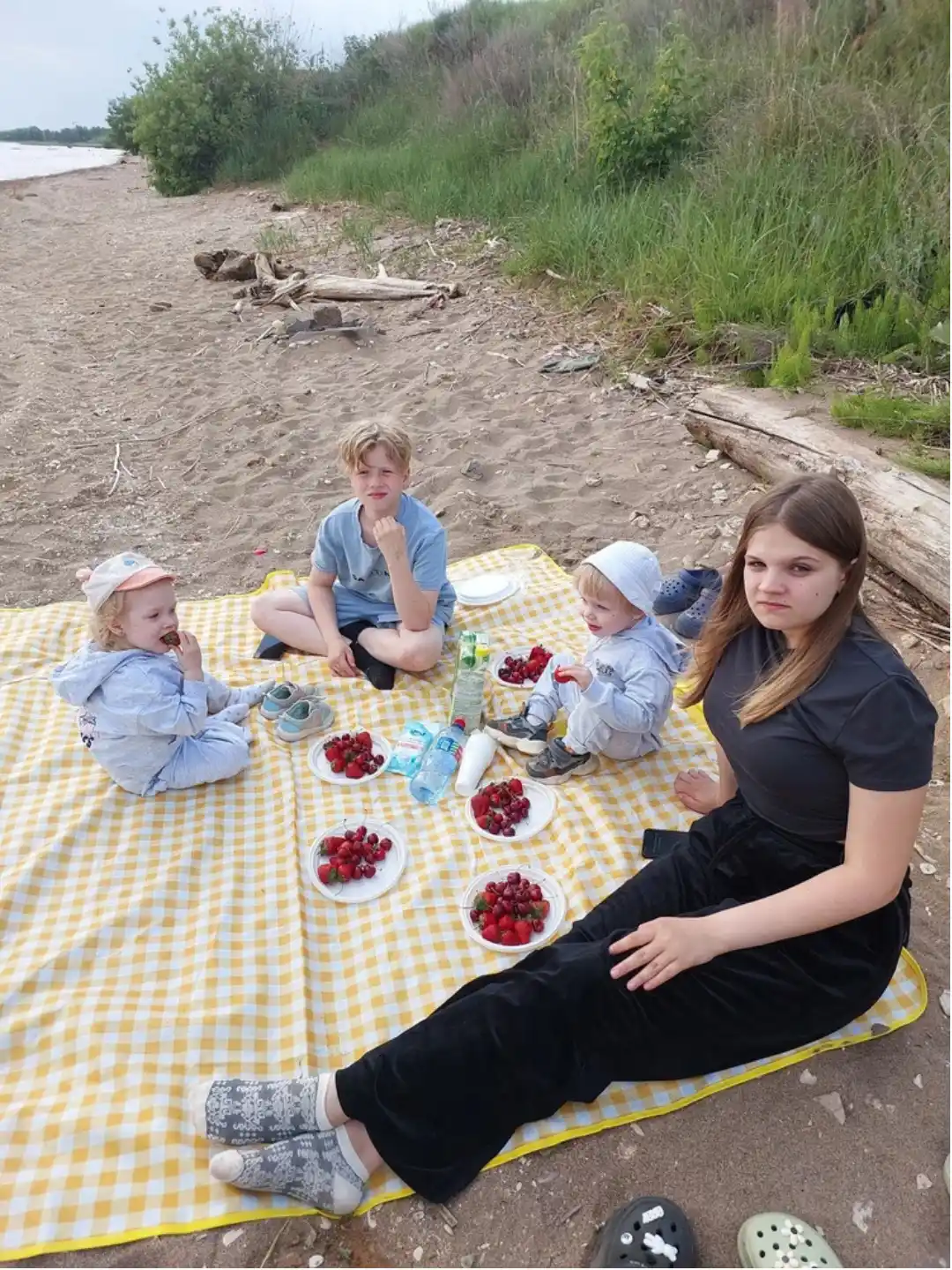 Туристический складной коврик для пляжа, пикника и отдыха на природе
