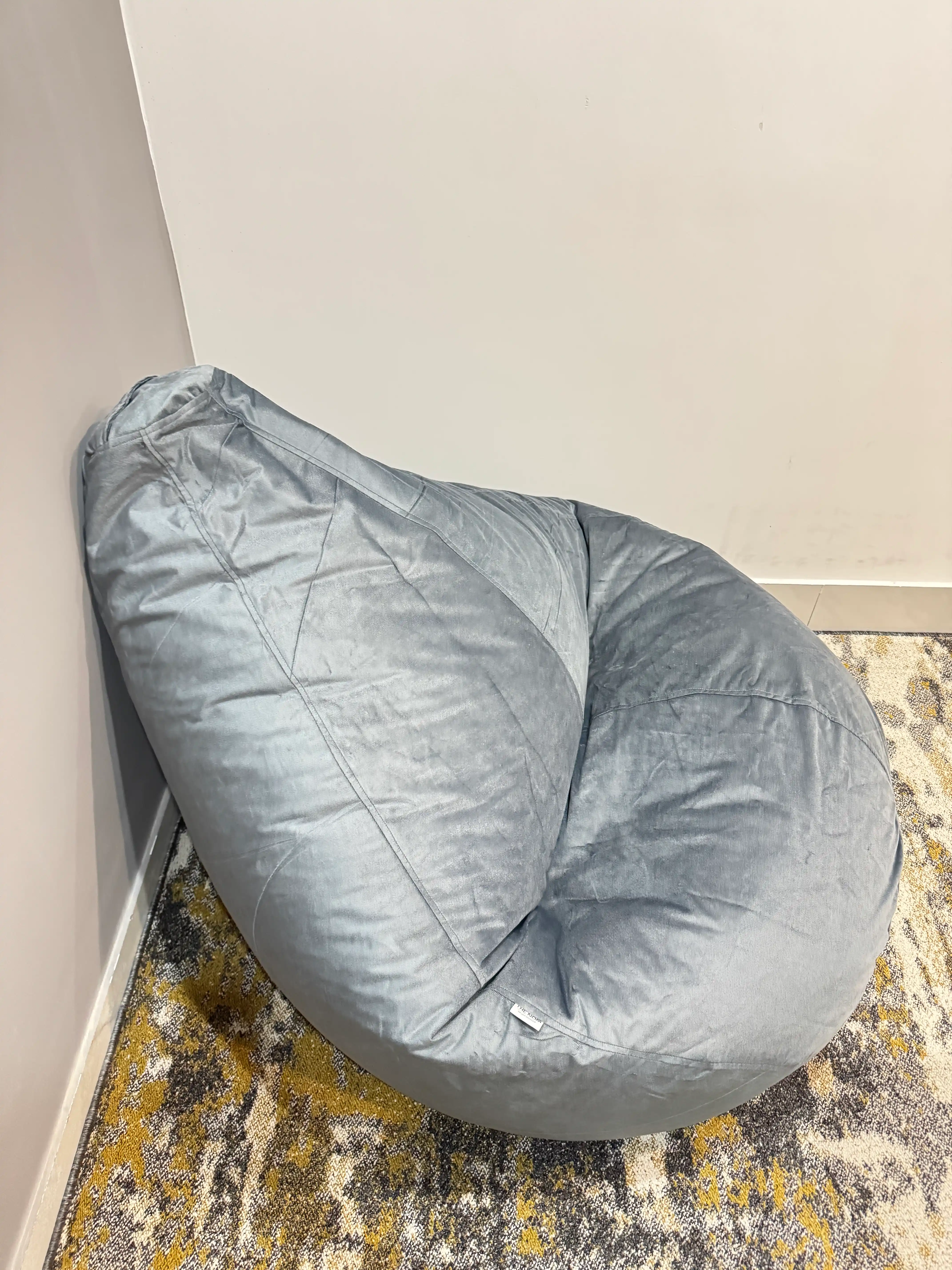 The NOM Bin begi, yumshoq o'rindiq  - XXXXL o'lcham, KADF velyur