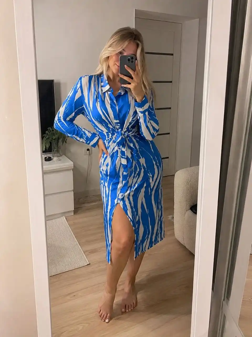Vittoria Queen midi ko‘ylagi, ayollar uchun erkin viskoza ko‘ylak, S-2XL