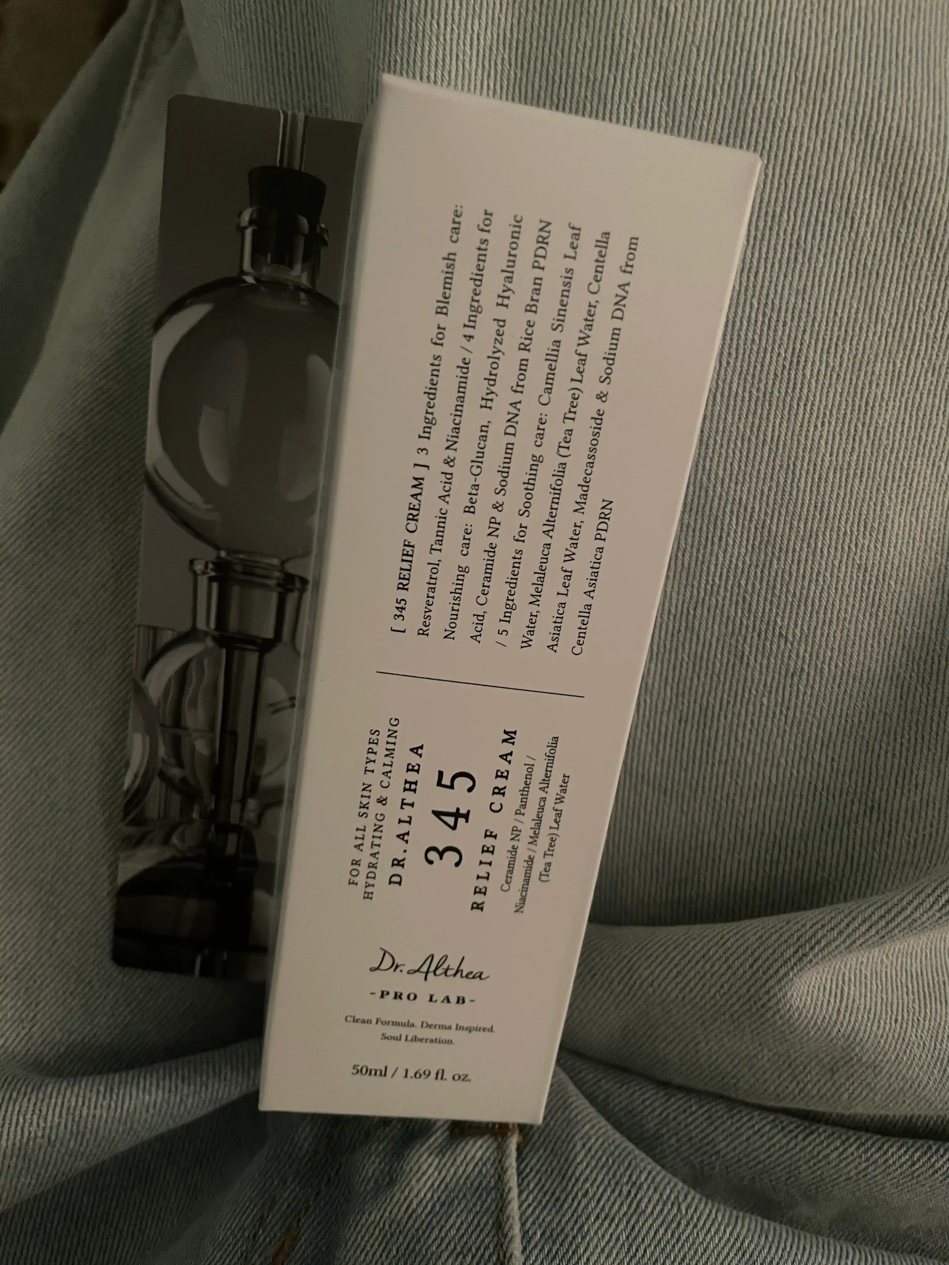 Dr. Althea 345 Relief Cream – sezgir va akne teri uchun tinchlantiruvchi krem, 50 ml
