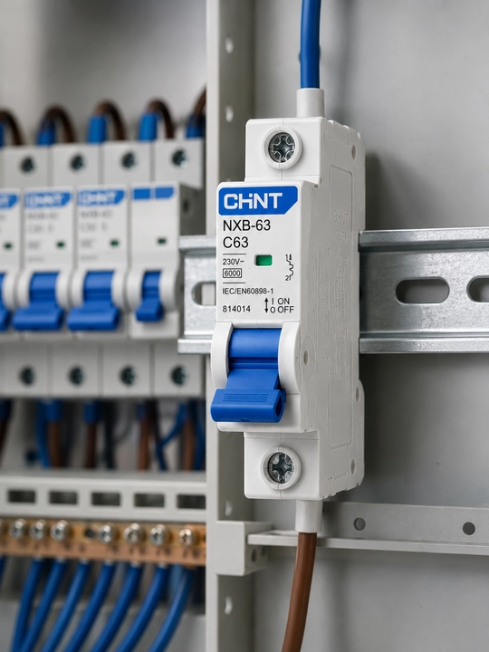 Автоматический выключатель CHINT NXB-63 C16, 16А, 1 полюс, 6кА, 3 шт