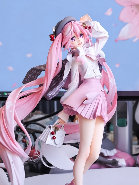Hatsune Miku Sakura Princess figurkasi – Anime kolleksion bezak va sovg'a - 