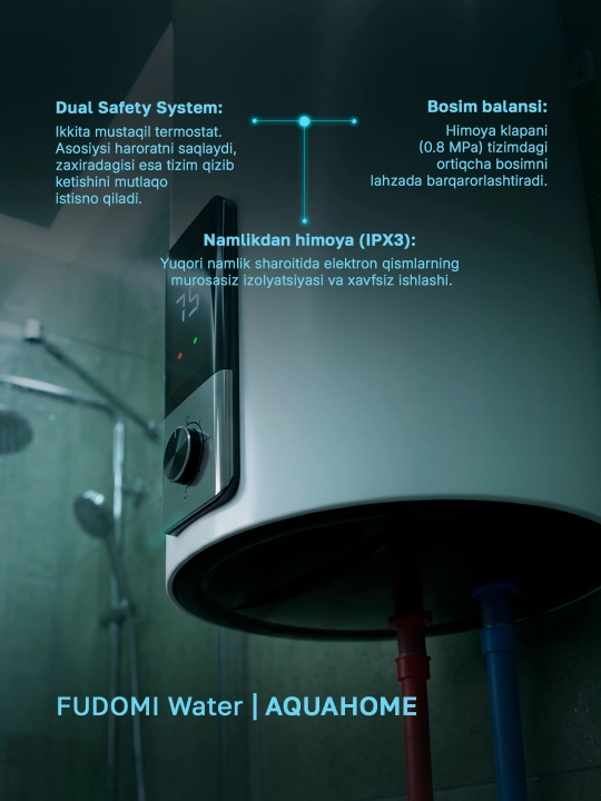 Elektr to‘plovchi suv isitgichi Fudomi Water AQUAHOME (Digital)
