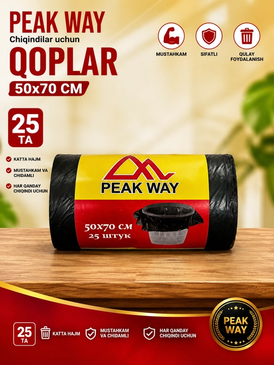 EAK WAY Chiqindi paketlari - 