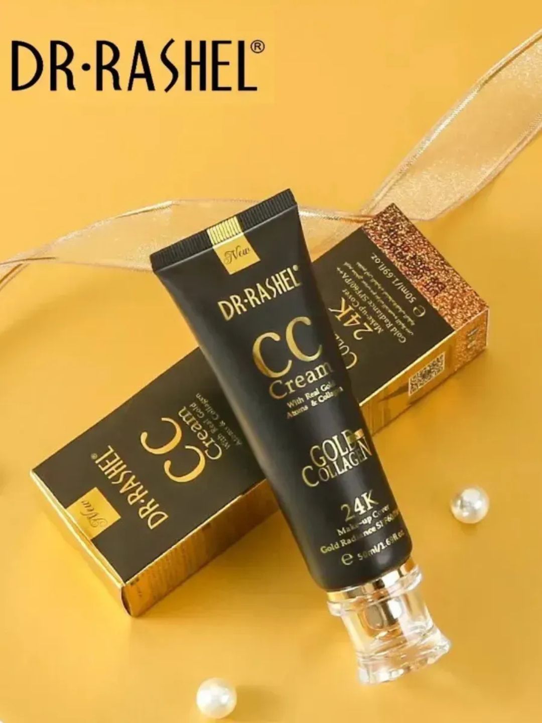 Тональный крем 24K Gold collagen CC Cream SPF60, Dr Rashel, 50 мл