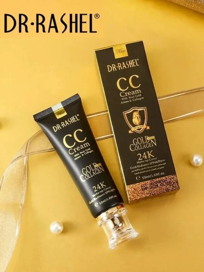Тональный крем 24K Gold collagen CC Cream SPF60, Dr Rashel, 50 мл