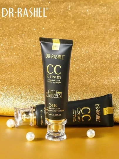 Тональный крем 24K Gold collagen CC Cream SPF60, Dr Rashel, 50 мл