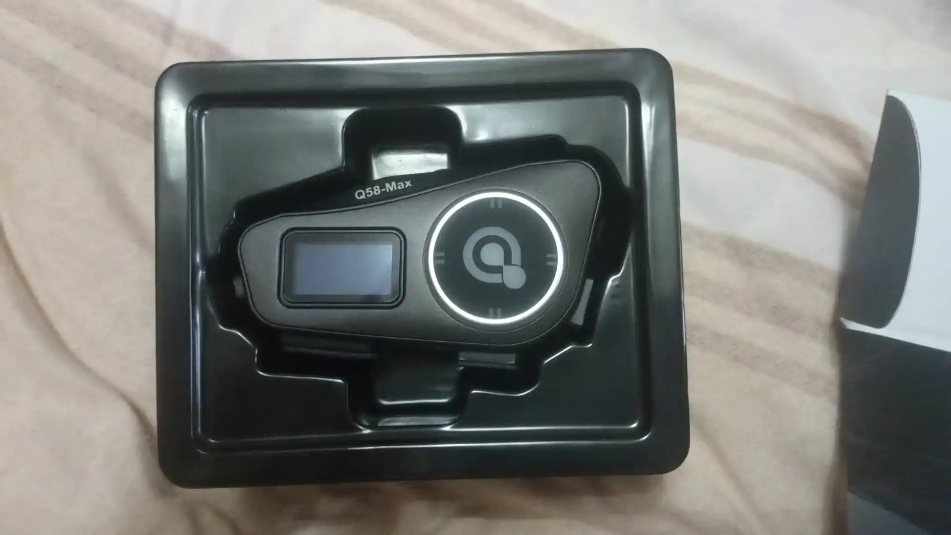 Мотогарнитура для шлема / Наушники для мотоцикла с экраном / FM /  IP65 / 1000 mAh
