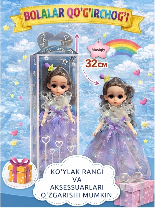 Qizlar uchun sharnirli qo‘g‘irchoqlar - 