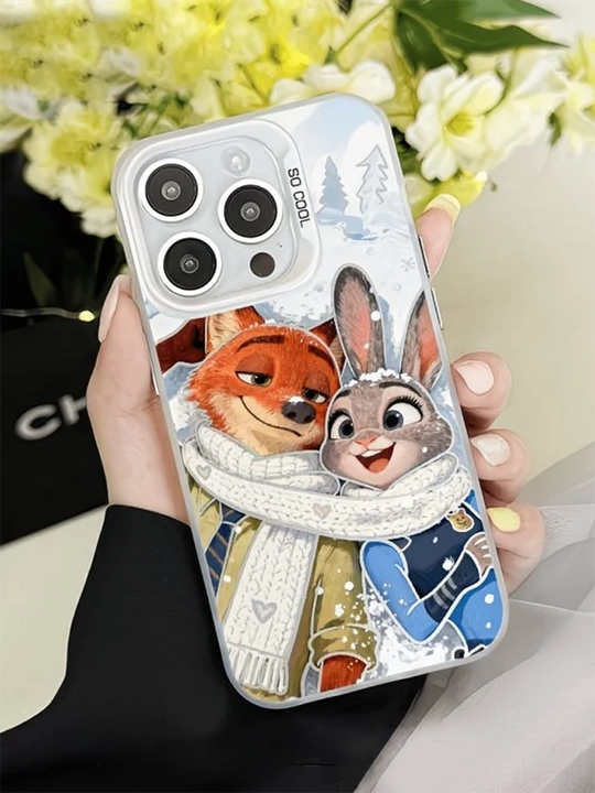 Чехол для iPhone с персонажами Зверополис X/11/12/13/14/15/16/17