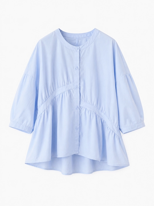 Erkin ayollar ko‘ylagi, yeng 3/4, katta o‘lchamlar XL–5XL — ELLY FASHION