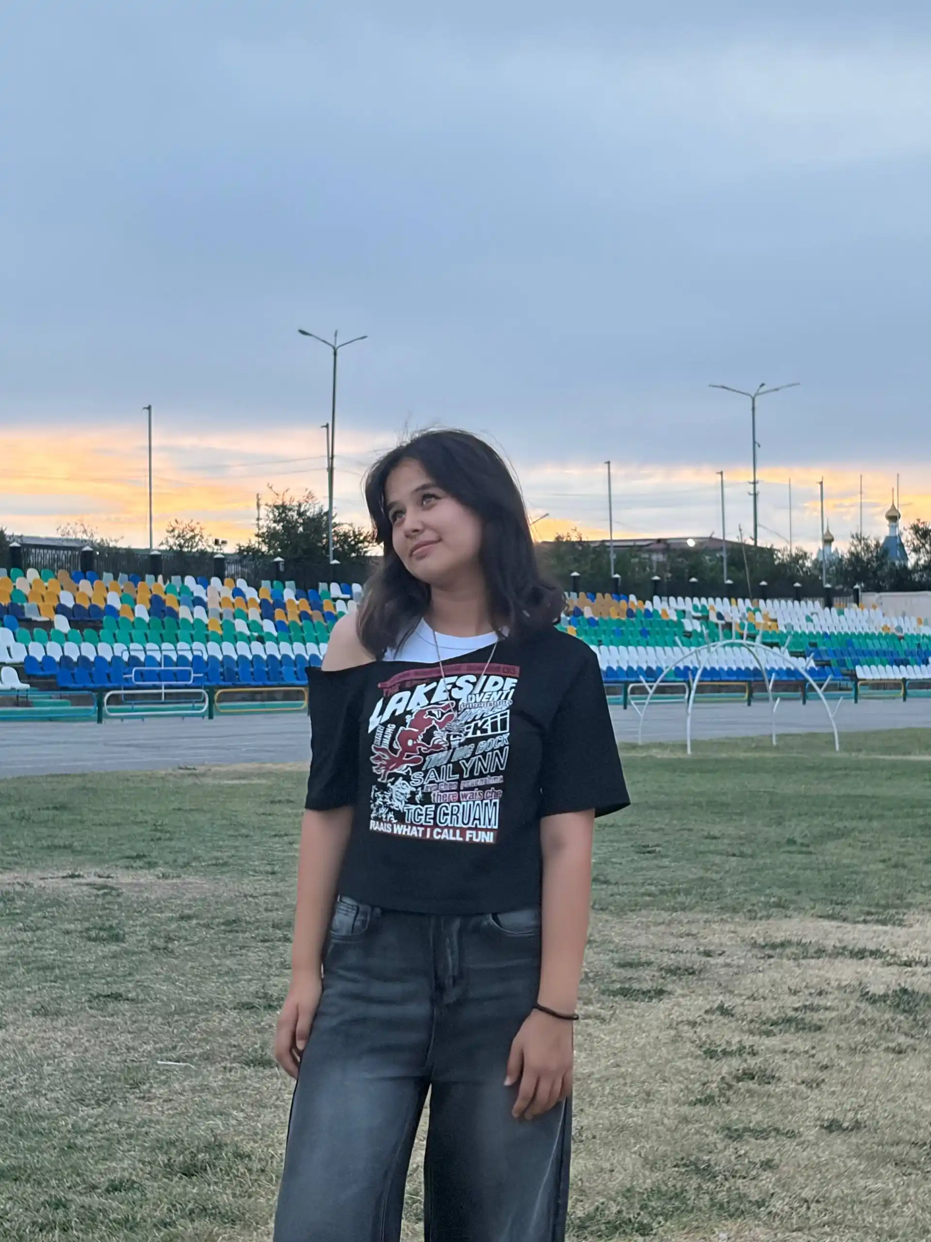 Y2K futbolkasi, ayollar uchun katta o‘lchamli futbolka