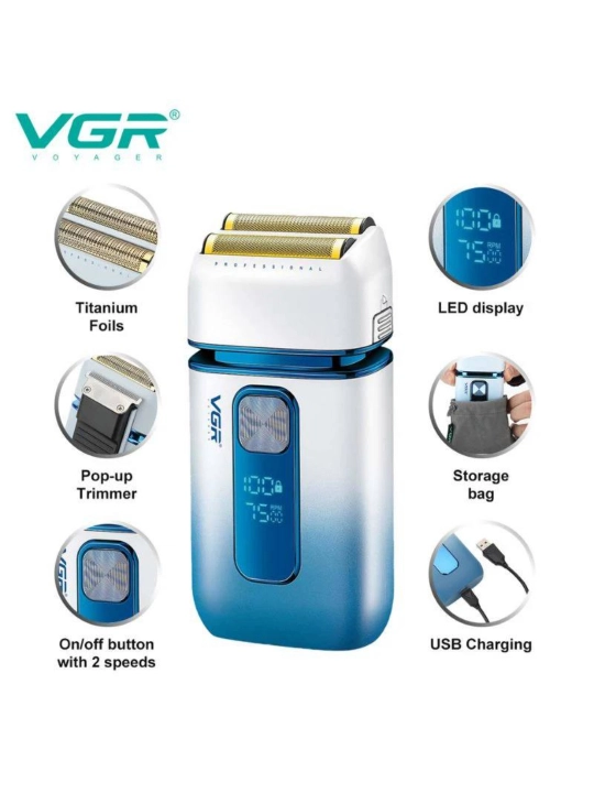 VGR V-362 Professional — professional to‘rsimon elektr britvasi
