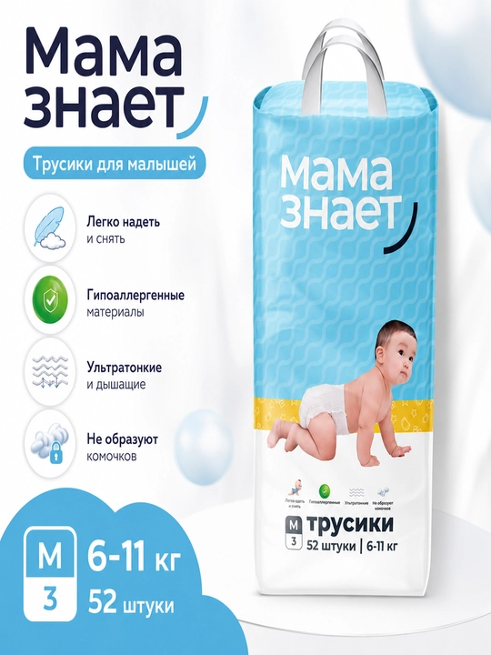 Детские трусики, Мама Знает - 