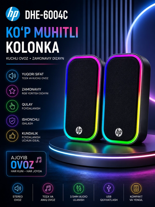HP DHE-6004C, DHS-2101, DHS-2111 va DHS-2111S Stereo multimedia karnaylari - 